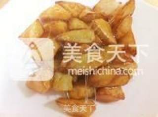黄金拔丝山药的做法步骤：4