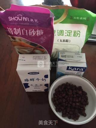 椰奶红豆糕的做法步骤：1