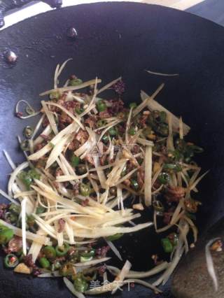 孜然肉沫土豆丝的做法步骤：5