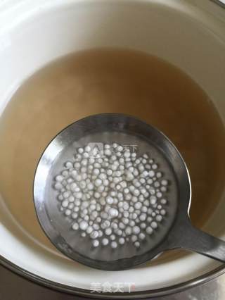 腰豆椰汁西米露的做法步骤：4