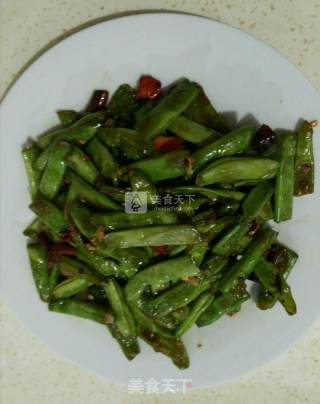 干煸四季豆的做法步骤：3
