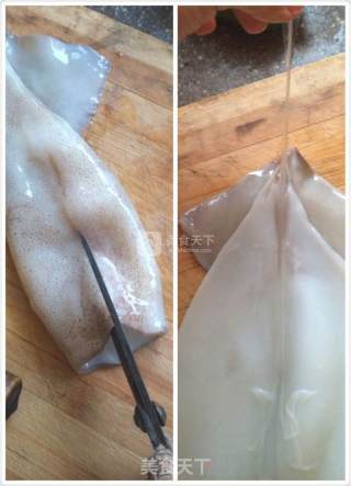 辣炒鱿鱼的做法步骤：2