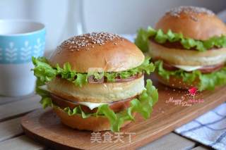火腿汉堡的做法步骤：14