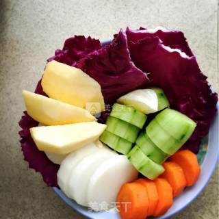 Rainbow Fruit shake彩虹果昔的做法步骤：4