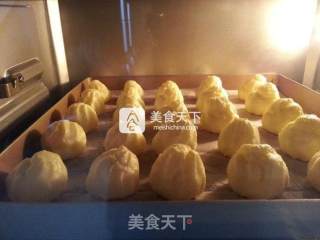 卡仕达泡芙的做法步骤：11