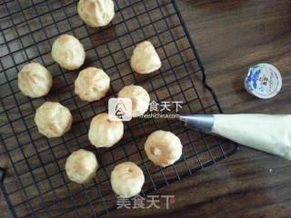 卡仕达泡芙的做法步骤：14