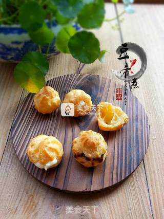 卡仕达泡芙的做法步骤：15