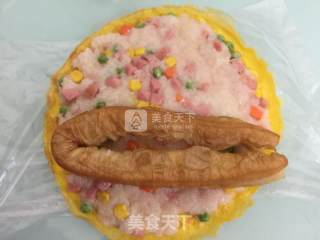 蛋皮糯米卷的做法步骤：11