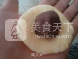 香煎豆沙土豆饼的做法步骤：9