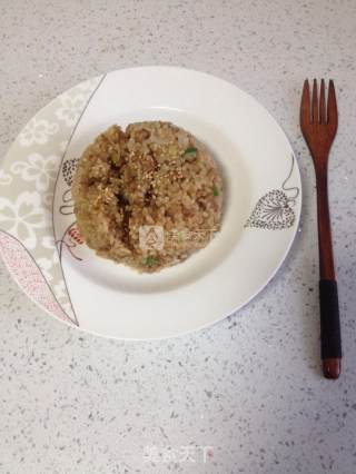 肉末末酱油炒饭的做法步骤：9