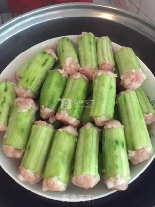 酿黄瓜的做法步骤：3