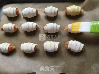 酥皮小火腿的做法步骤：8
