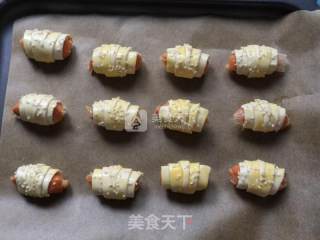 酥皮小火腿的做法步骤：9