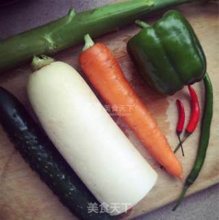 夏安～酸爽泡菜的做法步骤：1