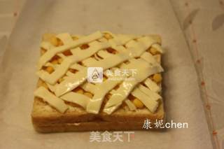 玉米三文治的做法步骤：4