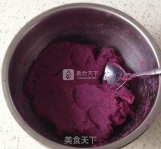 养生紫薯山药糕的做法步骤：3