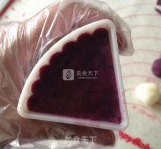 养生紫薯山药糕的做法步骤：6