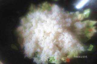 包菜炒饭的做法步骤：8