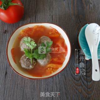 番茄牛丸汤的做法步骤：6