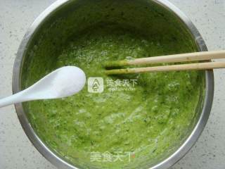 菠菜煎饼的做法步骤：3