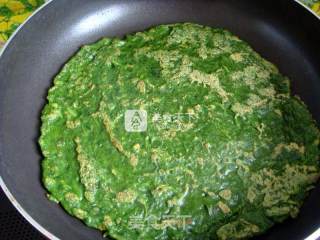 菠菜煎饼的做法步骤：8