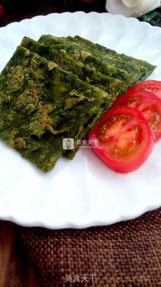 菠菜煎饼的做法步骤：11