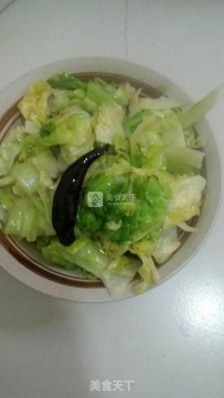 辣炒洋白菜的做法步骤：4