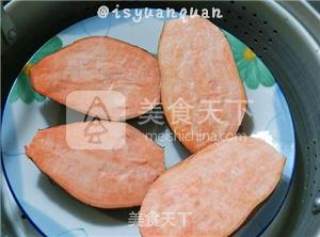 小朋友最爱的芝士焗红薯的做法步骤：1