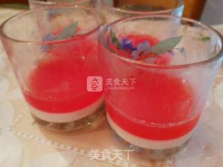 西瓜牛奶布丁的做法步骤：5