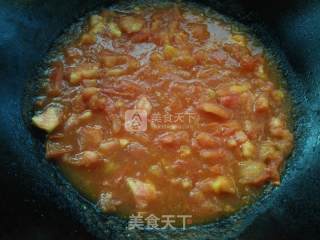 西红柿鸡蛋疙瘩面片的做法步骤：7