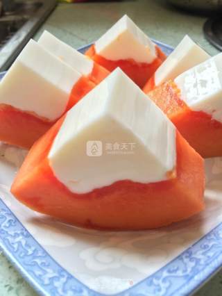木瓜鲜奶冻的做法步骤：10