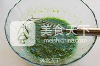菠菜奶酪戚风蛋糕的做法步骤：3