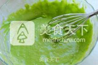 菠菜奶酪戚风蛋糕的做法步骤：6