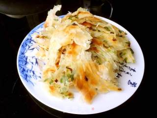 香脆葱油饼的做法步骤：10