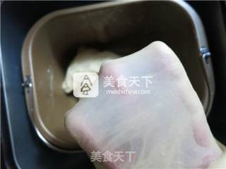 菠萝皮红豆牛奶吐司面包的做法步骤：6