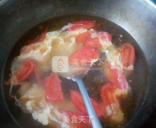 番茄蛋花汤的做法步骤：7