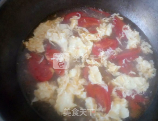 番茄蛋花汤的做法步骤：8