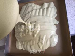 抹茶奶油蛋糕卷的做法步骤：15