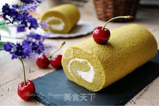 抹茶奶油蛋糕卷的做法步骤：27