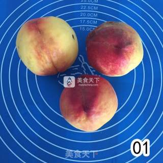 自制水蜜桃奇亚籽果酱的做法步骤：1