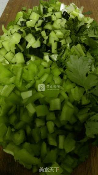 老虎菜的做法步骤：2