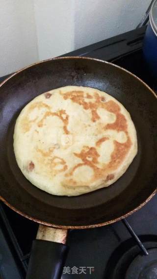 葡萄干二和面饼的做法步骤：2