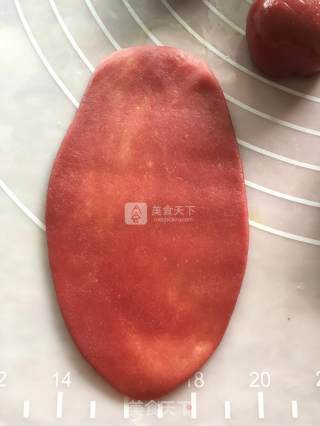 红曲椰蓉荷花酥的做法步骤：14