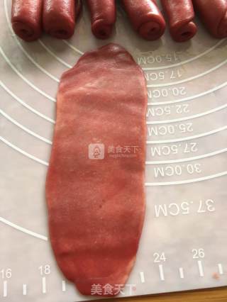 红曲椰蓉荷花酥的做法步骤：17