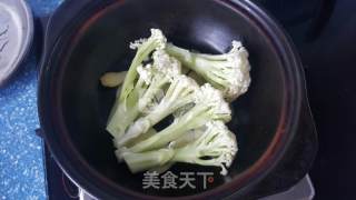 干锅（砂锅）有机花菜的做法步骤：7
