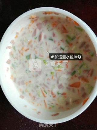 鸡蛋火腿肠饼的做法步骤：3