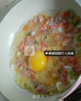 鸡蛋火腿肠饼的做法步骤：6