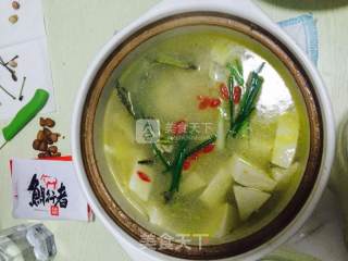 家常菜-昂刺鱼豆腐汤的做法步骤：5