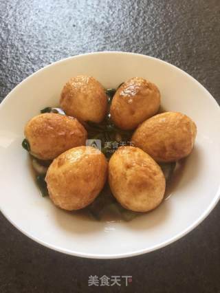 香葱烧虎皮鸡蛋的做法步骤：12