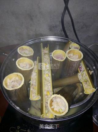 竹筒饭的做法步骤：5
